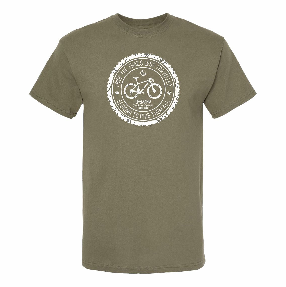 Lifemania Mountain Bike T-Shirt - Military Green