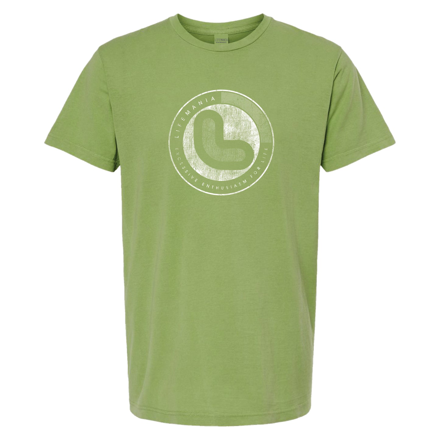 Lifemania vintage distressed standard logo garment dyed t-shirt