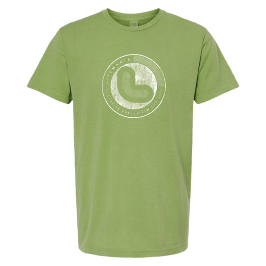 Lifemania vintage distressed standard logo garment dyed t-shirt